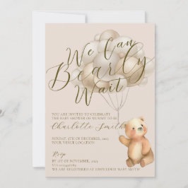 Wir können frühzeitig auf die Teddy Bear Balloons Einladung