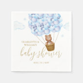 Wir können frühzeitig auf die Teddy Bear Blue Boy  Serviette (Vorderseite)