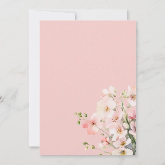 Wir können frühzeitig auf die Teddy Bear Girl Baby Einladung (Rückseite)