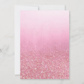 Wir können frühzeitig auf die Teddy Bear Girl Baby Einladung (Rückseite)