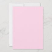 Wir können frühzeitig auf die Teddy Bear Girl Baby Einladung (Rückseite)