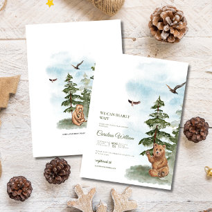 Wir können frühzeitig auf die Watercolor Woodland Einladung