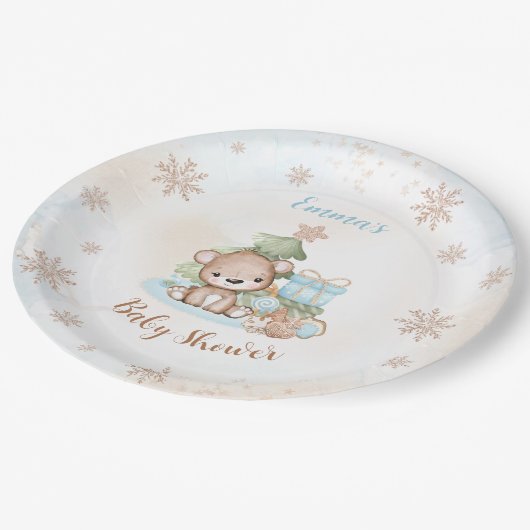 Wir können frühzeitig auf die Weihnachtsjunge-Dusc Pappteller (Schrägansicht)