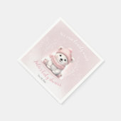 Wir können frühzeitig auf die Winter Baby Dusche N Serviette (Ecke)