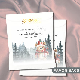 Wir können frühzeitig auf die Winter Baby-Dusche w Geschenktütchen