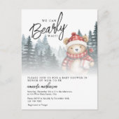 Wir können frühzeitig auf die Winter Baby-Dusche w Postkarte (Vorderseite)