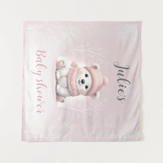 Wir können frühzeitig auf die Winterdusche warten Wandteppich (Vorderseite (Horizontal))