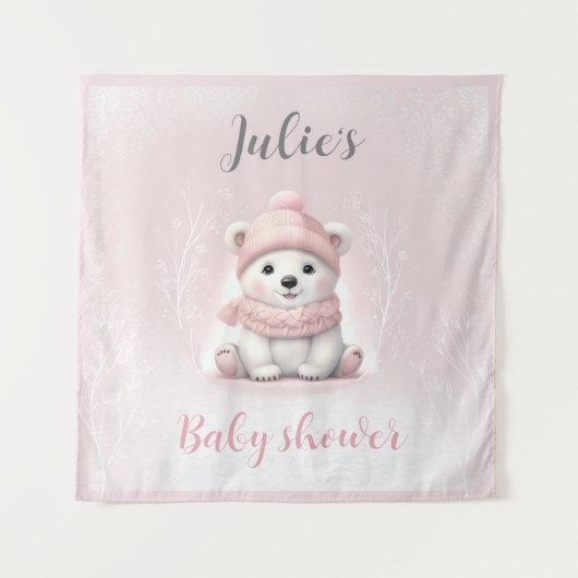 Wir können frühzeitig auf die Winterdusche warten Wandteppich (Vorderseite)