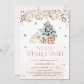 Wir können frühzeitig auf die Winterpolarbärendusc Einladung (Vorderseite)