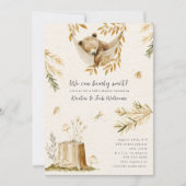 Wir können frühzeitig auf die Woodland Schlafbären Einladung (Vorderseite)