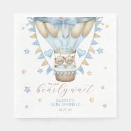 Wir können frühzeitig auf die Zwillingsjunge warte Serviette