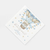 Wir können frühzeitig auf die Zwillingsjunge warte Serviette (Ecke)