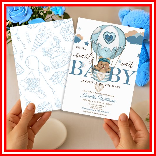 Wir können frühzeitig auf Dusty Blue warten Einladung