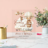 Wir können frühzeitig auf ein neutrales Boho-Gesch Acrylschild (Hochzeit)