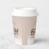 Wir können frühzeitig auf eine Aquarellendusche wa Pappbecher (Rechts)