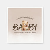 Wir können frühzeitig auf eine Aquarellendusche wa Serviette (Vorderseite)