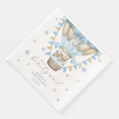 Wir können frühzeitig auf eine Babydusche mit zwei Serviette (Ecke)