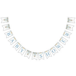 Wir können frühzeitig auf eine Babydusche mit zwei Wimpelkette