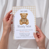 Wir können frühzeitig auf eine Babydusche warten Einladung