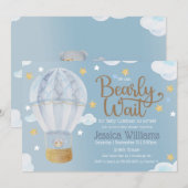 Wir können frühzeitig auf eine Babydusche warten Einladung (Vorne/Hinten)