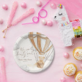 Wir können frühzeitig auf eine Babydusche warten Pappteller (Party)