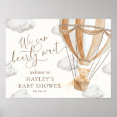 Wir können frühzeitig auf eine Babydusche warten Poster (Vorne)