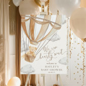 Wir können frühzeitig auf eine Babydusche warten Poster