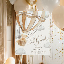 Wir können frühzeitig auf eine Babydusche warten Poster