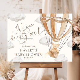 Wir können frühzeitig auf eine Babydusche warten Poster