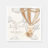 Wir können frühzeitig auf eine Babydusche warten Serviette (Vorderseite)