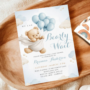 Wir können frühzeitig auf eine Blue Baby Dusche wa Einladung