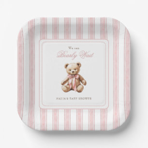 Wir können frühzeitig auf eine elegante Babydusche Pappteller