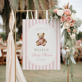 Wir können frühzeitig auf eine elegante Babydusche Poster