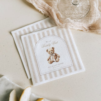 Wir können frühzeitig auf eine elegante Babydusche Serviette
