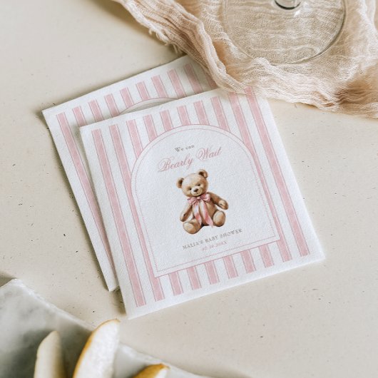 Wir können frühzeitig auf eine elegante Babydusche Serviette