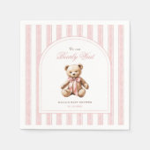 Wir können frühzeitig auf eine elegante Babydusche Serviette (Vorderseite)