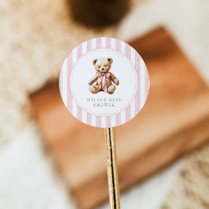 Wir können frühzeitig auf eine elegante Babyduschk Runder Aufkleber