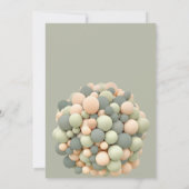 Wir können frühzeitig auf eine grüne Babydusche wa Einladung (Rückseite)