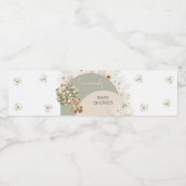 Wir können frühzeitig auf eine grüne Babydusche wa Wasserflaschenetikett (Einzelnes Label)