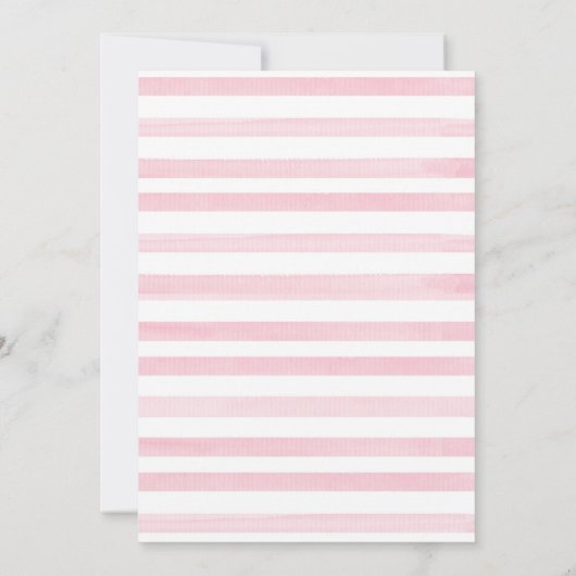 Wir können frühzeitig auf eine kleine Babydusche w Einladung (Rückseite)