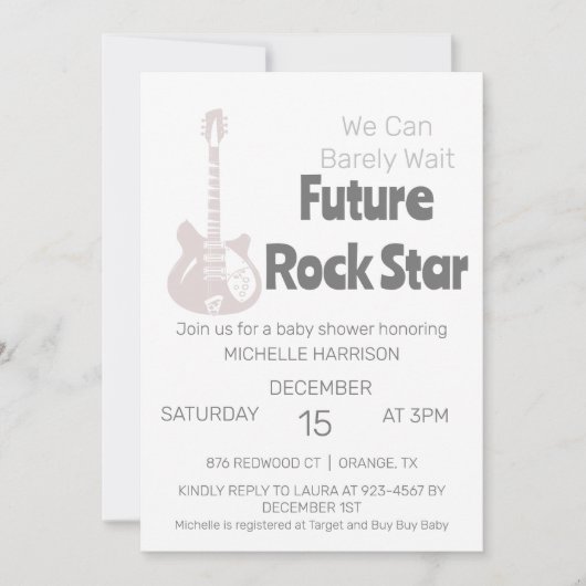 Wir können frühzeitig auf eine neutrale Baby-Dusch Einladung (Vorderseite)