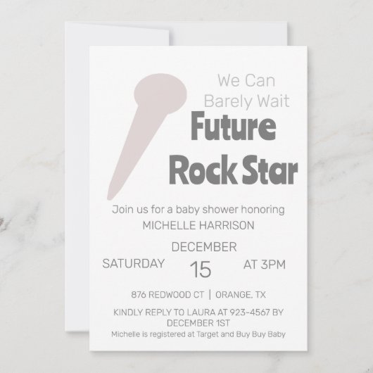 Wir können frühzeitig auf eine neutrale Baby-Dusch Einladung (Vorderseite)