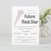 Wir können frühzeitig auf eine neutrale Baby-Dusch Einladung (Stehend Vorderseite)