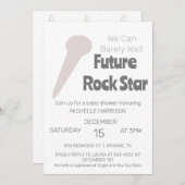 Wir können frühzeitig auf eine neutrale Baby-Dusch Einladung (Vorne/Hinten)