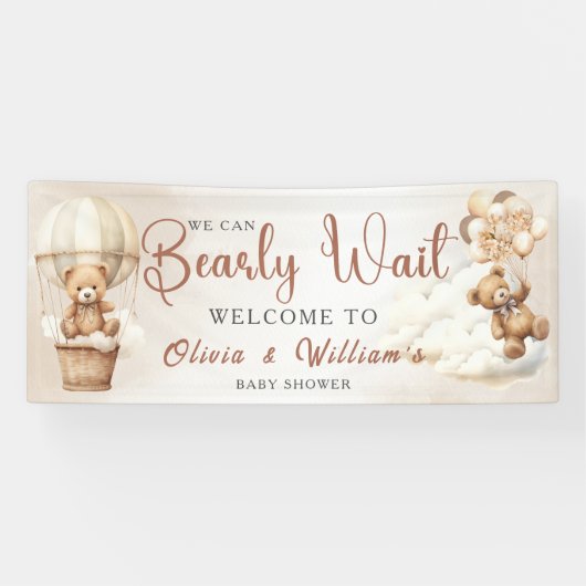 Wir können frühzeitig auf eine neutrale Babydusche Banner (Horizontal)