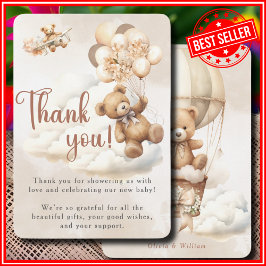 Wir können frühzeitig auf eine neutrale Babydusche Dankeskarte