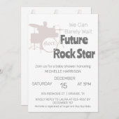 Wir können frühzeitig auf eine neutrale Babydusche Einladung (Vorne/Hinten)