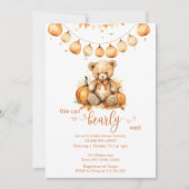 Wir können frühzeitig auf eine neutrale Babydusche Einladung (Vorderseite)