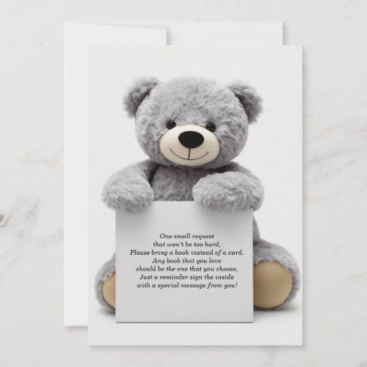 Wir können frühzeitig auf eine neutrale Babydusche Einladung (Rückseite)