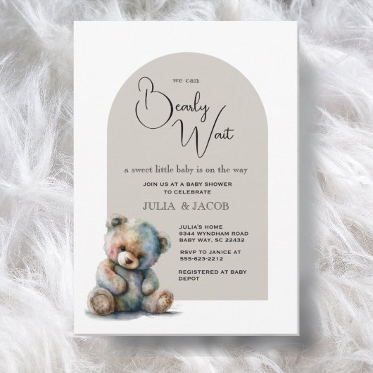 Wir können frühzeitig auf eine neutrale Babydusche Einladung